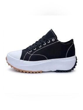 NWT Twill Tees Women's Heritage-Round Orthopedic Canvas Light Platform Sneakers